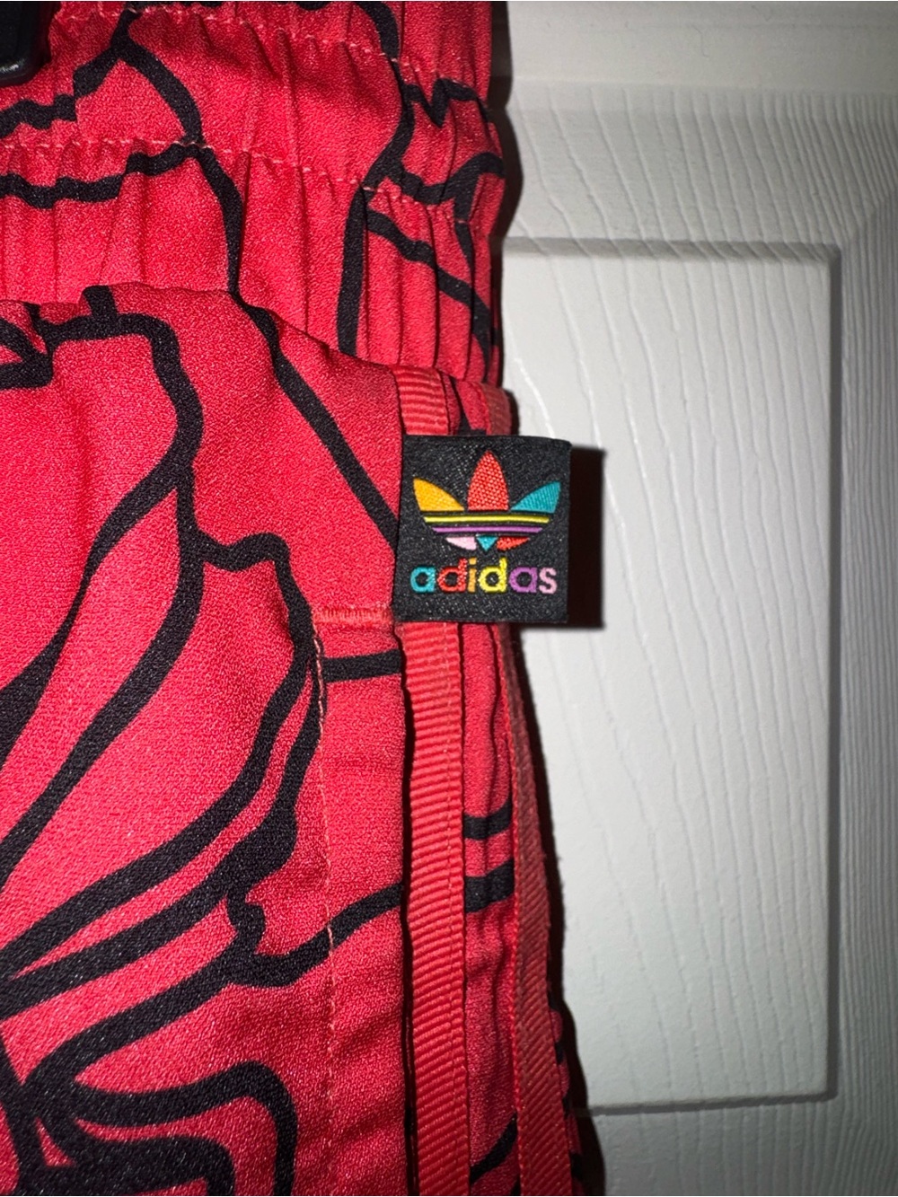 Pharrell Williams x Adidas Black Floral Red Track Pants - Picture 4 of 4